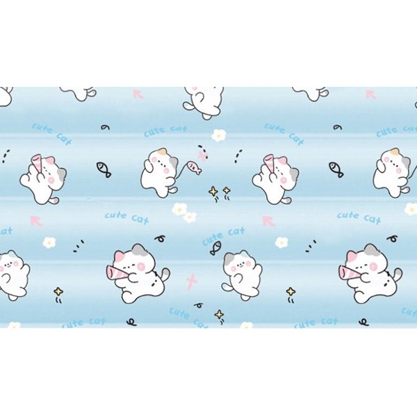 40×50・藍達達貓咪