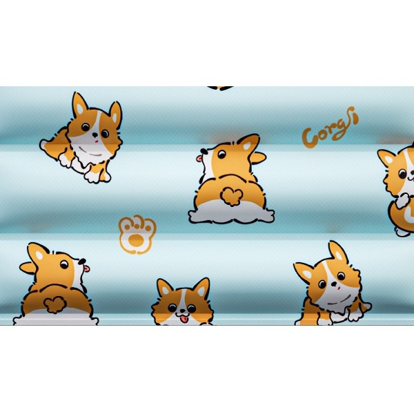 60×90・天藍柯基